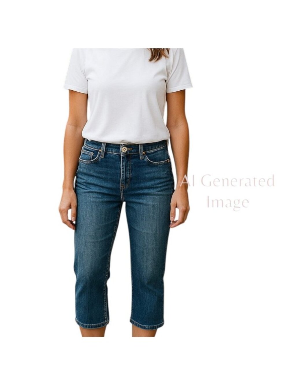 Loft Woman MODERN SKINNY Mid Rise Pocket White Stretch Denim Jeans Size 2 / 26